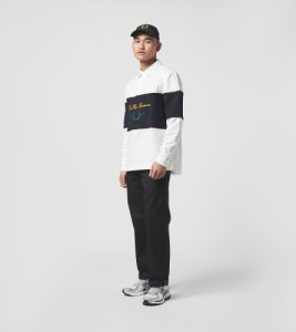 Fred Perry Script Logo Rugby Polotrøje - size?exclusive, Sort
