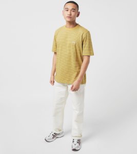 Stussy Mini Stripe T-Shirt, gul