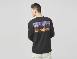 size? x Chinatown Market Maglietta a maniche lunghe, nero