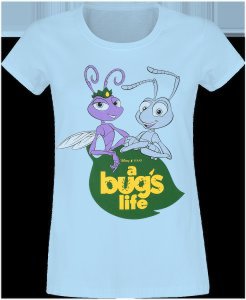 A Bug's Life - Logo Characters - Girls shirt - blue