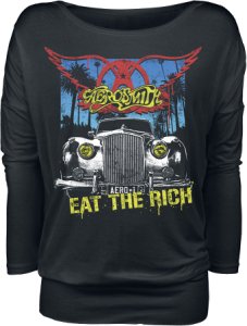 Aerosmith Eat The Rich Long-sleeve Shirt black