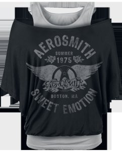 Aerosmith - Sweet Emotion - Girls shirt - black-grey