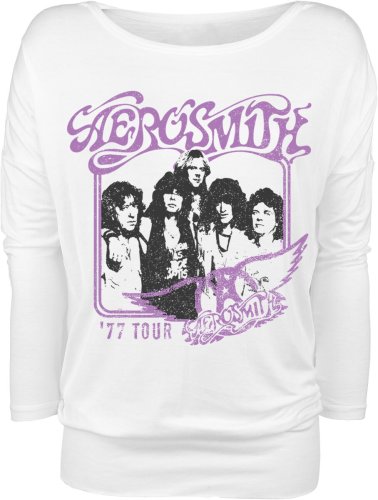 Aerosmith Tour 77 Long-sleeve Shirt white