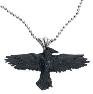 Alchemy Gothic - Black Raven - Necklace - black