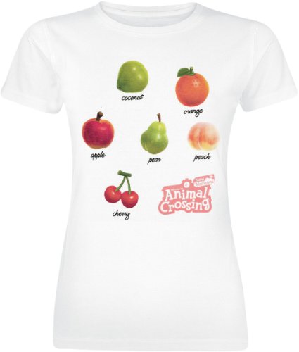 Animal Crossing Fruits and Trees T-Shirt white