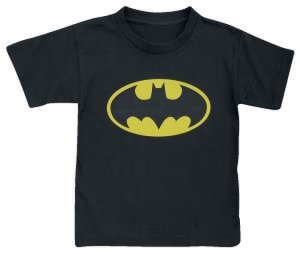 Batman - Distressed Logo - Kids shirt - black