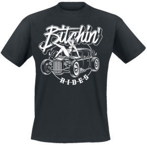 Bitchin´ Rides - Hot Rod Hot Girl - T-Shirt - black