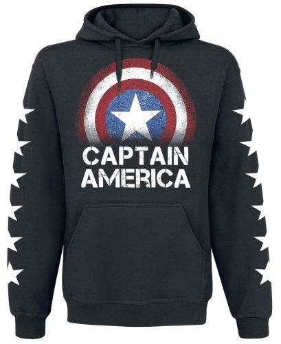 Captain America Stars Hooded sweater black