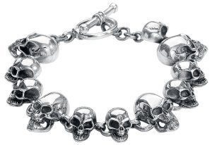 etNox Premium - Skulls - Bracelet - silver-coloured