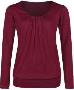 Forplay Frail Shirt Long-sleeve Shirt burgundy