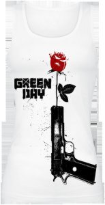Green Day - Progression - Girls Top - white