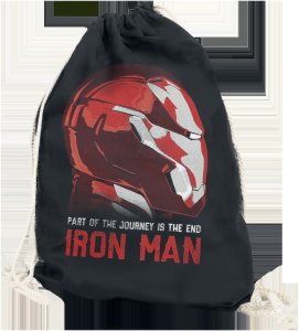 Iron Man - Part Of The Journey Is The End - Gym Bag - black