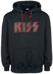 Kiss Logo Hooded sweater black