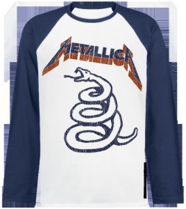 Metallica - Snake - Longsleeve - white-navy