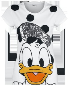 Mickey Mouse - Donald Duck - Girls shirt - white