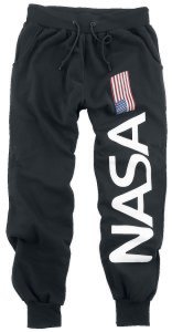 NASA - Flag and Logo - Tracksuit Trousers - black