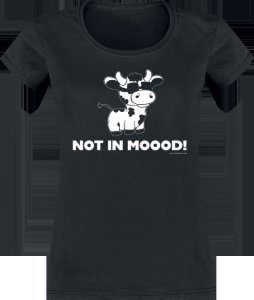 Not In Moood -  - Girls shirt - black