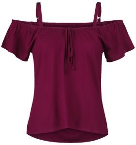 RED by EMP - Hang On Loose - Girls shirt - burgundy