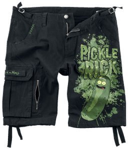 Rick And Morty - Pickle Rick - Shorts - black