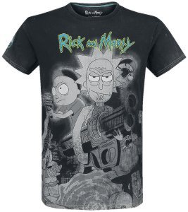 Rick And Morty - Rick and Morty Movie - T-Shirt - dark grey