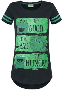 Sesame Street - The Good, The Bad, The Hungry - Girls shirt - black-green