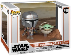 Star Wars The Mandalorian - The Mandalorian with The Child (Movie Moments) Vinyl Figure 390 Funko Movie Moments multicolor