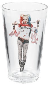Suicide Squad - Harley Bat - Pint Glass - transparent