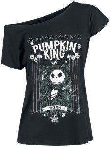 The Nightmare Before Christmas - Jack Skellington - Pumpkin King - Girls shirt - black