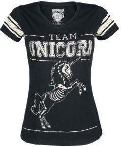 Unicorn - Team Unicorn - Girls shirt - black