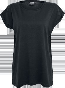 Urban Classics - Ladies Extended Shoulder Tee - Girls shirt - black