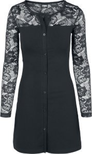 Urban Classics - Ladies Lace Block Dress - Dress - black