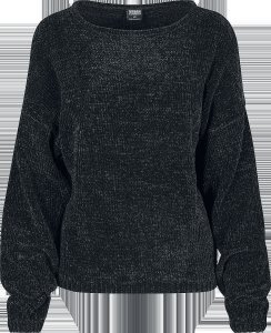 Urban Classics - ladies oversize chenille sweater - girls sweatshirt - black
