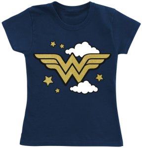 Wonder Woman Clouds T-Shirt blue