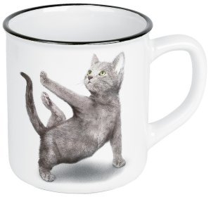 Yoga Cats - Warrior - Mug - multicolour