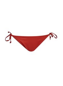 Womens Dp Beach Rust Tie Side Bikini Briefs - Red, Red