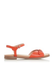Womens *Head Over Heels By Dune Orange 'Lannyy' Ladies Flat Sandals, Orange