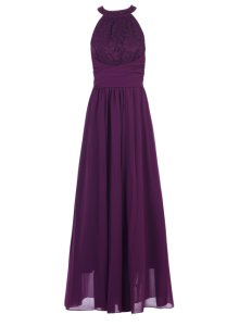 Womens Jolie Moi Purple Lace Maxi Dress - Dark Purple, Dark Purple