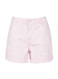 Womens Pale Pink Boy Denim Shorts, Pink