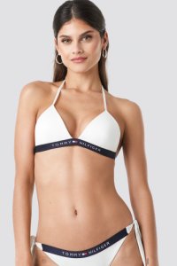 Tommy Hilfiger Triangle Fixed Bikini - White
