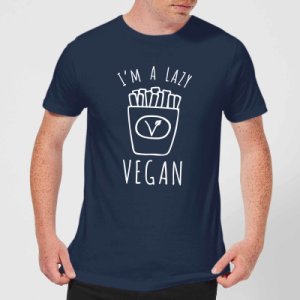 Lazy Vegan T-Shirt - Navy - XL - Navy