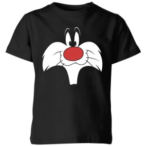 Looney Tunes Sylvester Big Face Kids' T-Shirt - Black - 5-6 Years - Black