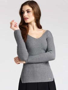 Sweter Z Gorsetowym Wiązaniem