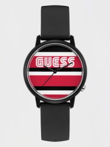 Guess - Zegarek w paski z logo