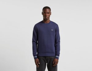 Fred Perry Twin Tipped Crew Sweatshirt, blå