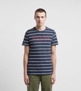 Guess Nautical Striped T-Shirt, Blå