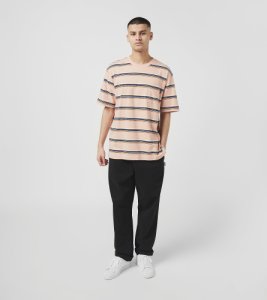 Stussy Malcom Stripe T-Shirt, Multifärgad