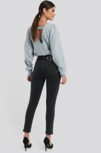 Calvin Klein 010 High Rise Skinny Ankle Jeans - Grey