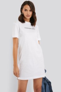 Calvin Klein institutional t-shirt dress - white