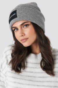Calvin Klein J Institutional Beanie Hat - Grey