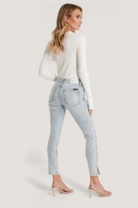 Calvin Klein Mid Rise Skinny Ankle Jeans - Blue